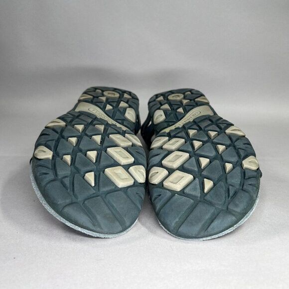 Merrell Women's Size 9 Sandspur Blue Leather Adjustable Strap Sandals - Picture 10 of 11